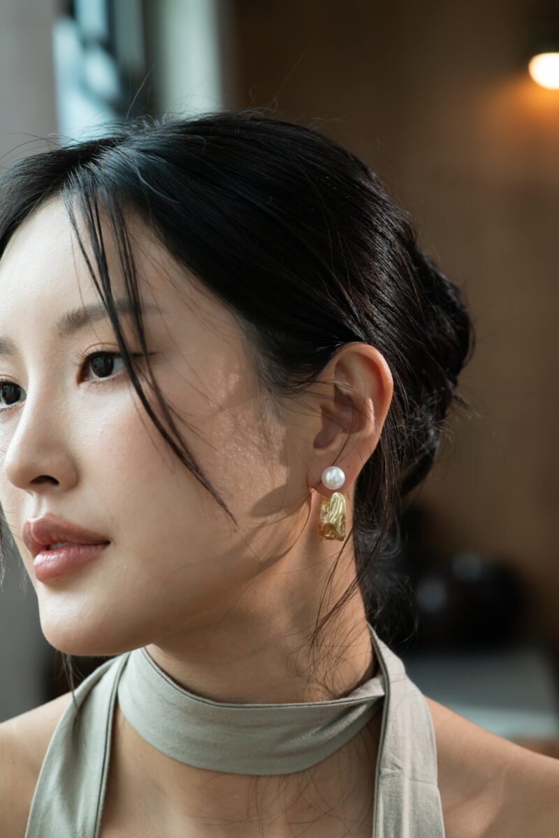 진주포인트 투웨이 링귀걸이 - 이미지 8