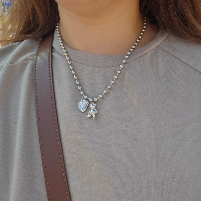 데일리 악세사리 디셈블링 곰돌이 팬던트 목걸이 by 세쌍둥이맘최여사-800px-800px