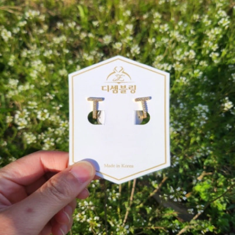 디셈블링 t스타일 원터치 귀걸이 여기저기 다 잘어울려 데일리 주얼리로 좋아요 by 요끼언니–800px-800px