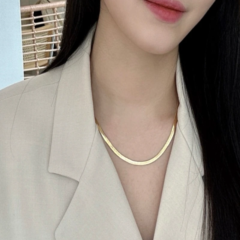 디셈블링 뱀줄 체인목걸이 스네이크 목걸이 스타일링 by 베베베-800px-800px