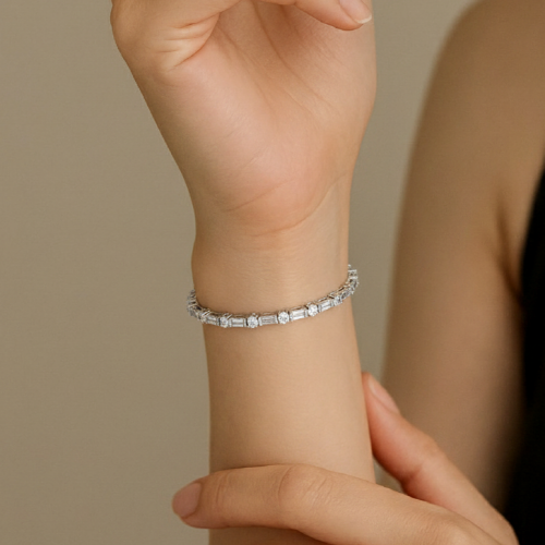 대표이미지 바게트 3mm 테니스 팔찌 500px 500px