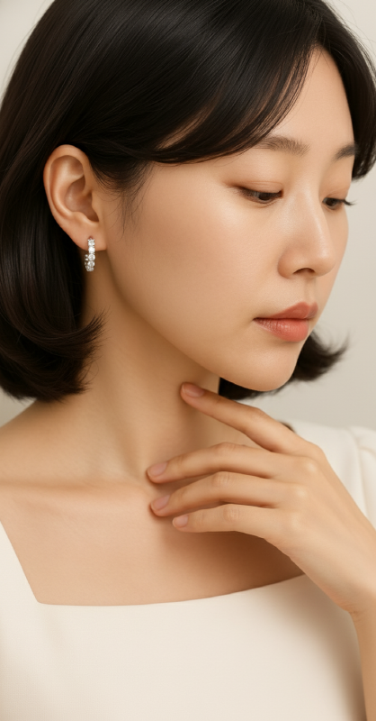 풀큐빅 라운드원터치 귀걸이 1 800px